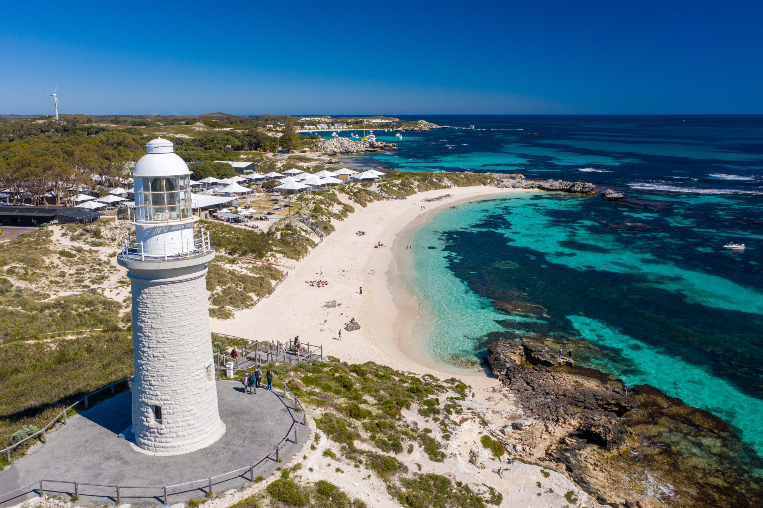Pinky Beach and Bathurst Lighthouse, Rottnest Island