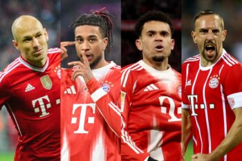 アリエン・ロッベン、ミカエル・オリーズ、ルイス・ディアス、フランク・リベリー