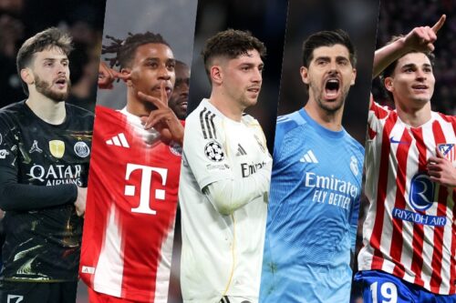 CL・ラウンド16のファーストレグのチーム・オブ・ザ・ウィーク