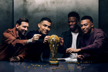 レゴとクリスティアーノ・ロナウド、キリアン・エムバペ、リオネル・メッシ、ヴィニシウス・ジュニオールがコラボレーション