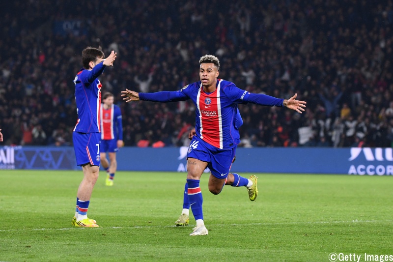 PSG、リーグ・アン5連覇をほぼ手中に収める！　ドゥエの決勝弾でスタッド・ブレストに勝利