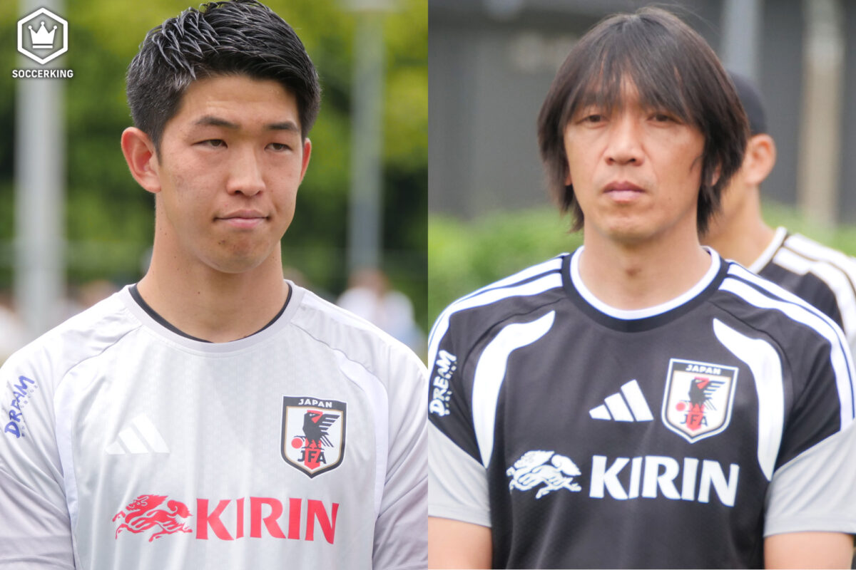 （左）早川友基と（右）中村俊輔コーチ