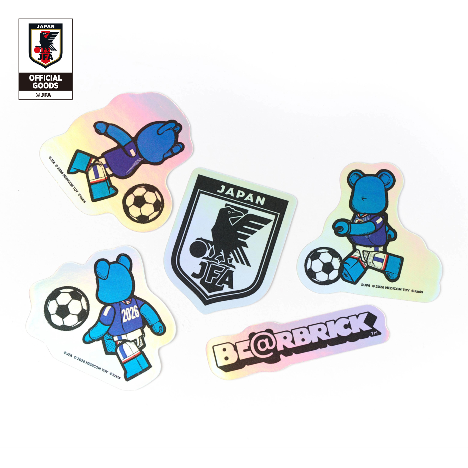 BE@RBRICK「サッカー日本代表Ver.」100％ ＆ 400％発売決定…6月5日(金