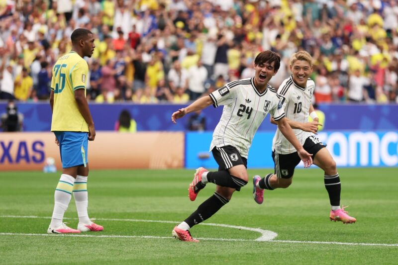 佐野海舟、代表初ゴールがブラジル相手の強烈ミドル！ 日本代表のW杯