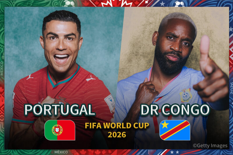 6月18日】ポルトガル代表 vs コンゴ民主共和国代表｜地上波テレビ放送