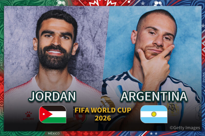 6月28日】ヨルダン代表 vs アルゼンチン代表｜地上波テレビ放送・中継
