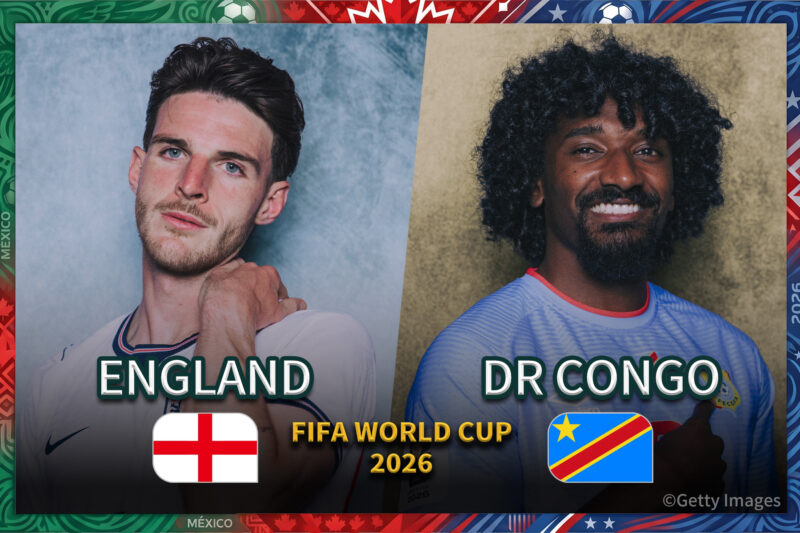 7月2日】イングランド代表 vs コンゴ民主共和国代表｜地上波テレビ放送