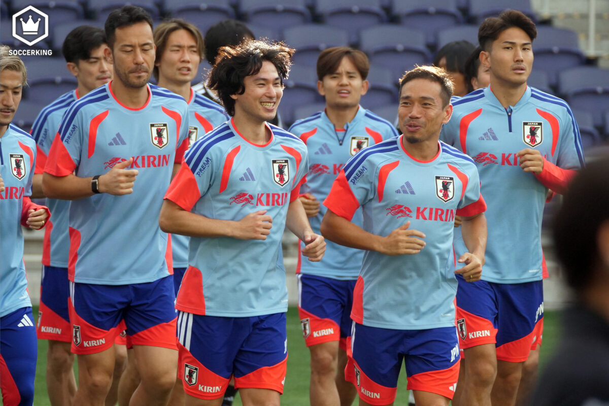 日本代表の公開練習に5000人のファンが集結！　ナッシュビルで大歓迎受ける…南野拓実も合流で一緒にランニング
