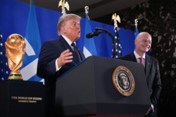 ドナルド・トランプ、ジャンニ・インファンティーノ