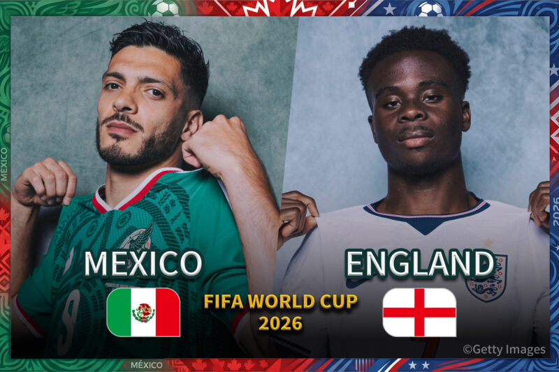 7月6日】メキシコ代表 vs イングランド代表｜地上波テレビ放送・中継