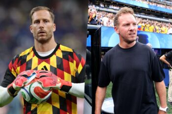 （左）オリヴァー・バウマンと（右）ユリアン・ナーゲルスマン前監督