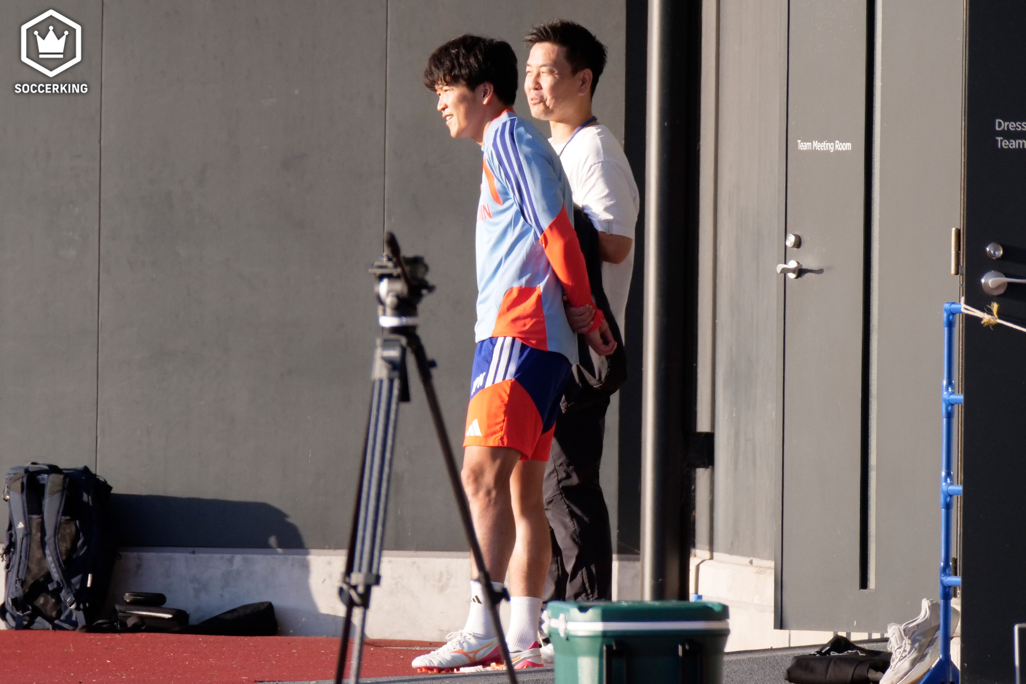 谷村海那「感謝しかない」 日本代表練習場で元横浜FM監督の大島秀夫さんと再会「ここから頑張れよ」とエール受ける